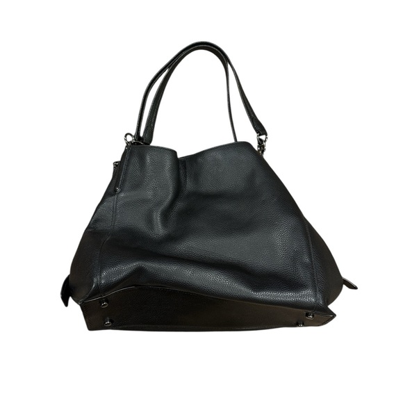 Coach Elegant Black Leather Tote Bag - Picture 4 of 7